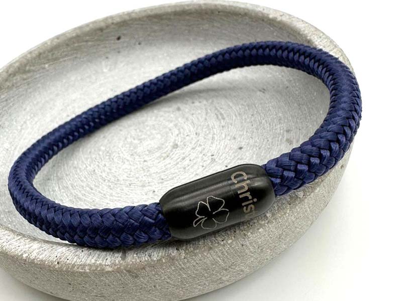 Segeltau Armband Blau