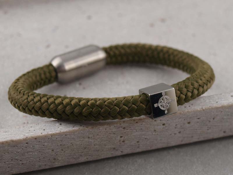 Segeltau Armband Moos