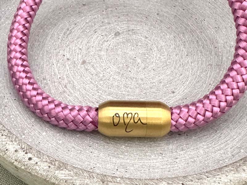 Segeltau Armband Rosa