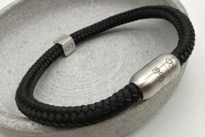 Segeltau Armband Schwarz