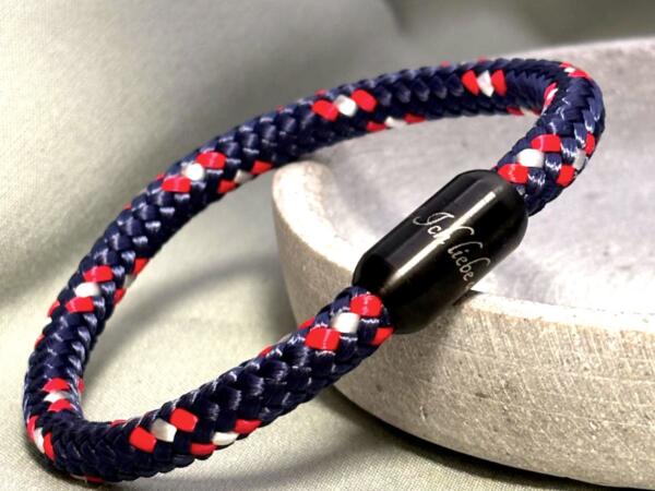 Segeltau Armband mit Gravur,ich liebe dich, persönliches geschenk