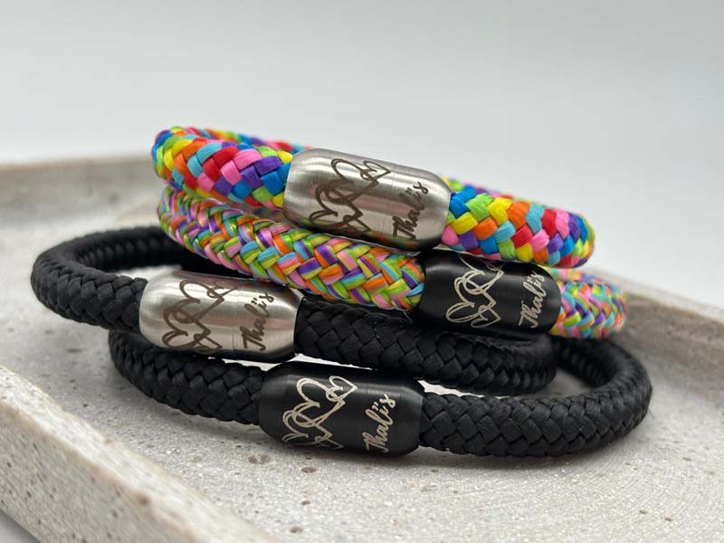 Segeltau Armband mit individueller Gravur