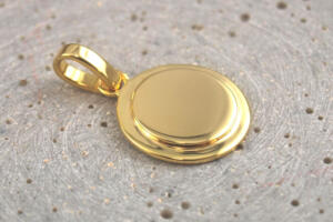 Gravurplatte Gold massiv für individuelle Gravuren