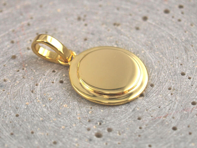 Gravurplatte Gold massiv für individuelle Gravuren