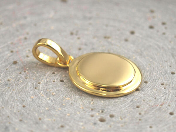 Gravurplatte Gold massiv für individuelle Gravuren
