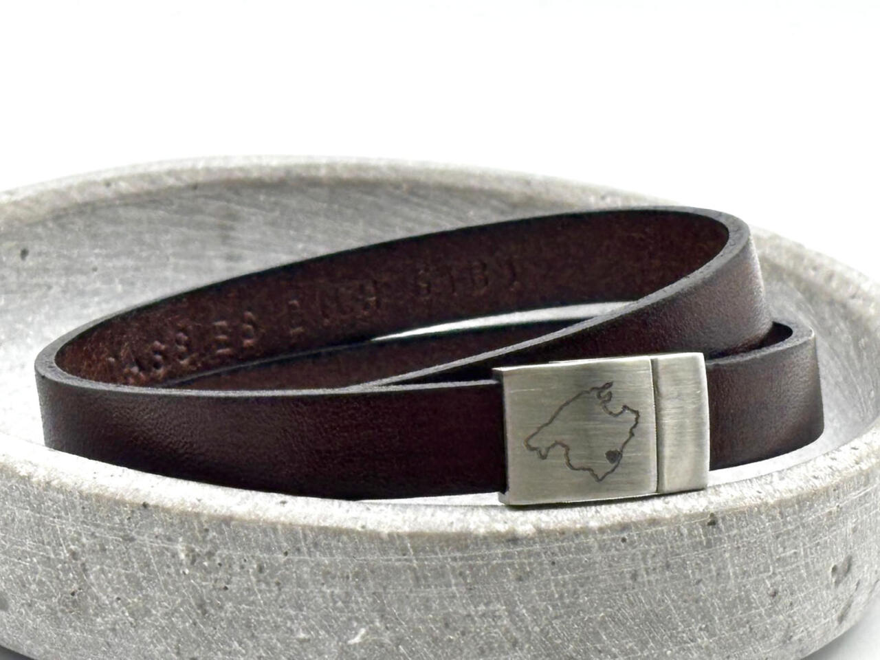 Mallorca Liebe Gravur auf dem Verschluss, Armband mit Ländergravur