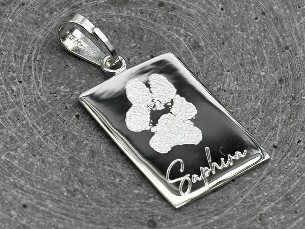 Pfotenabdruck Hund als Erinnerung an ein geliebtes Haustier