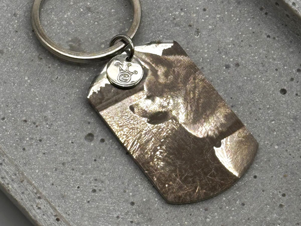 Fotoanhänger mit Bild von Hund