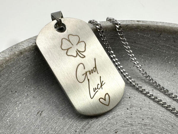 Kettenanhänger DogTag Good Luck