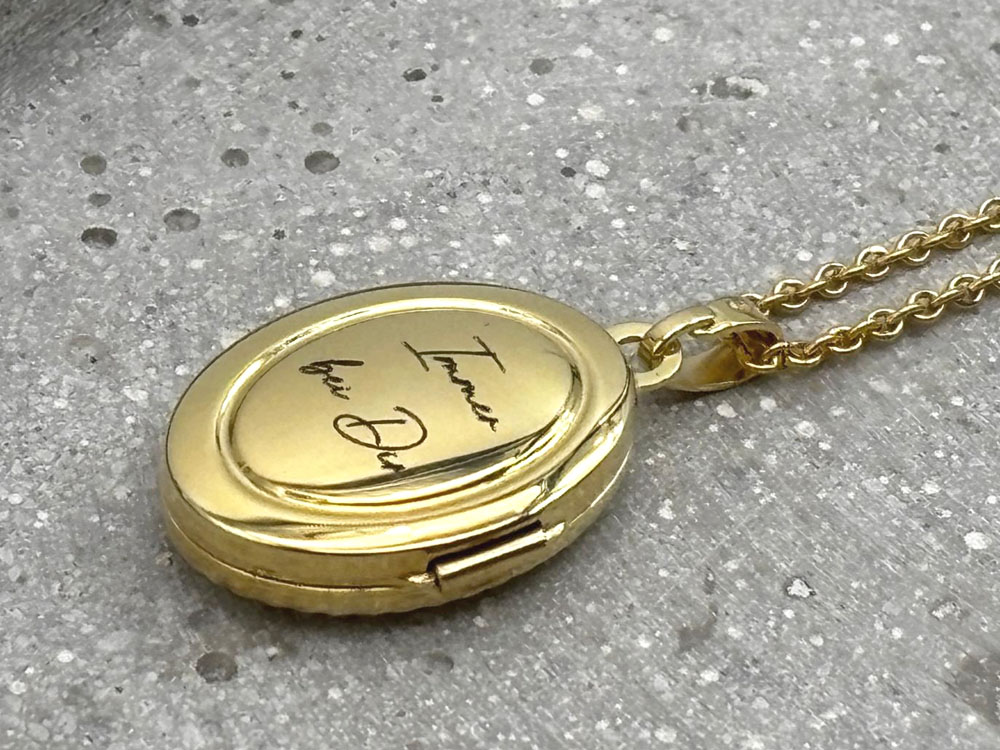 Fotomedaillon Gold Vintage – Bild 4