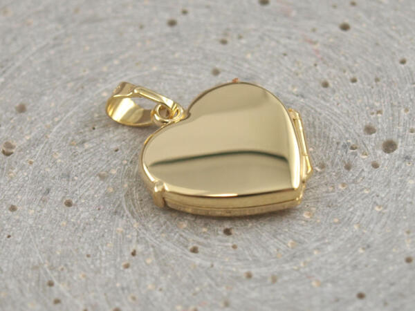 Medaillon Herz Echt Gold