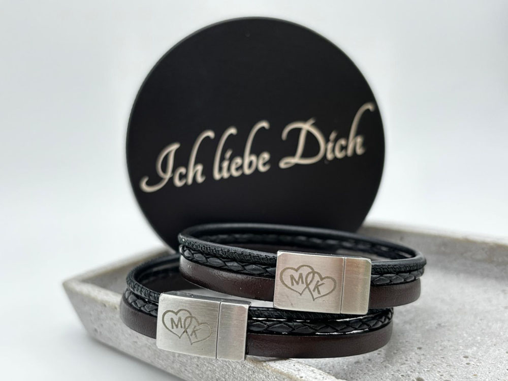 Partnerarmband mit Geschenkverpackung Ich liebe Dich