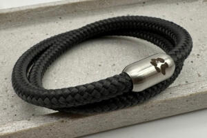 Segelseil Armband mit Pfotengravur