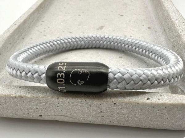 Segelseil Armband mit individueller Gravur
