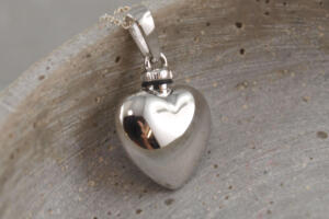 Ascheanhänger 925er Silber zum befüllen von Asche, Urne