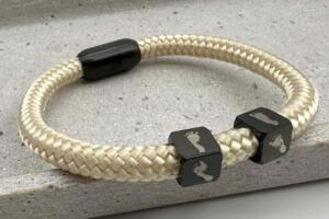 Segelseil Armband mit individuellen Würfeln