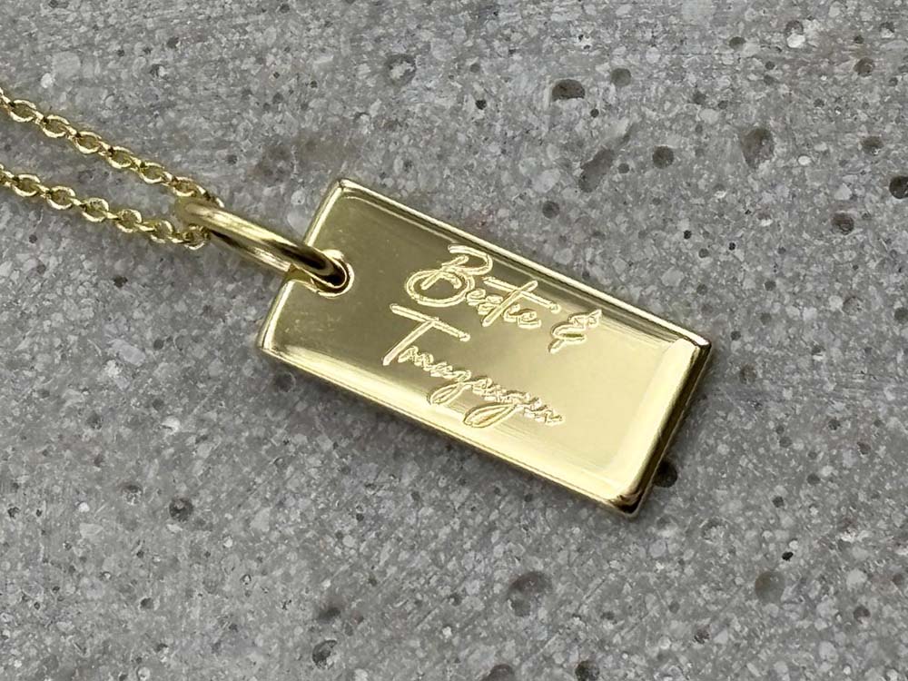 Beste Trauzeugin, Schmuck für Hochzeit Gold
