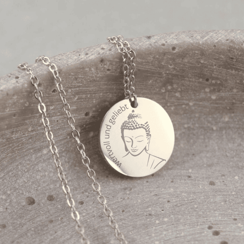 spiritueller Schmuck, buddha, mantra, wertvoll und geliebt