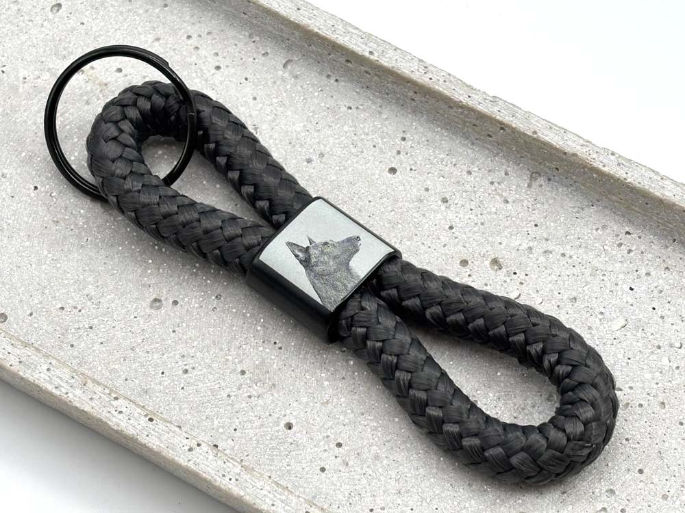 Schlüsselanhänger mit Gravur von Hund