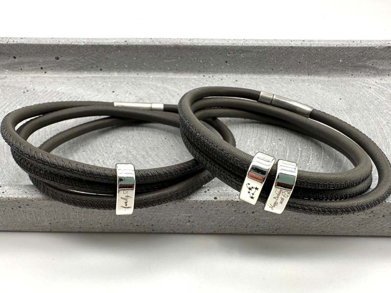 Meilenstein Armband mit Schiebeperlen