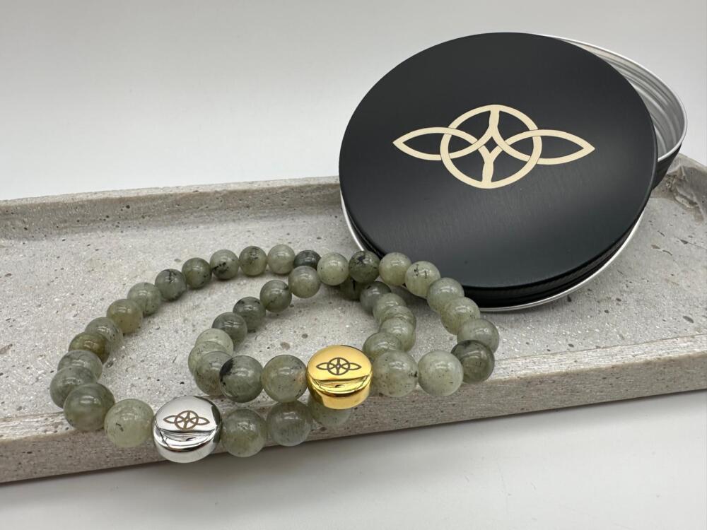 Ewige Liebe Symbol auf Schmuck Partnerarmband Serch Bythol Keltischer Knoten