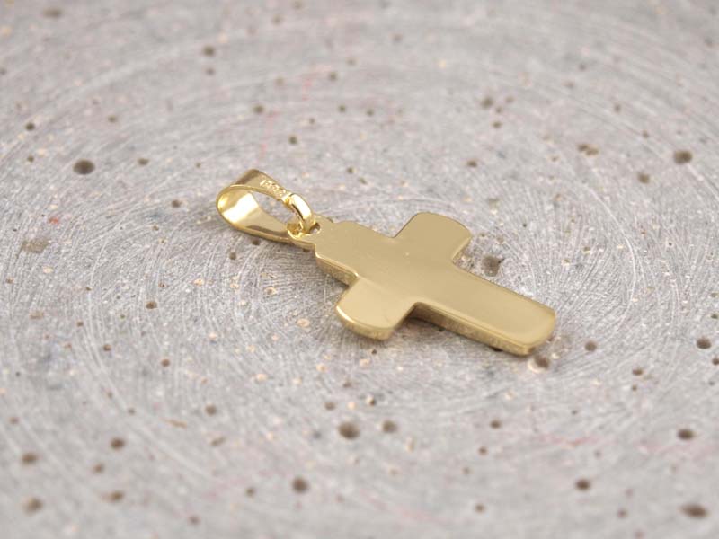 Echt Gold Kreuz, Konfirmation oder Kommunion, Kettenanhänger Kreuz