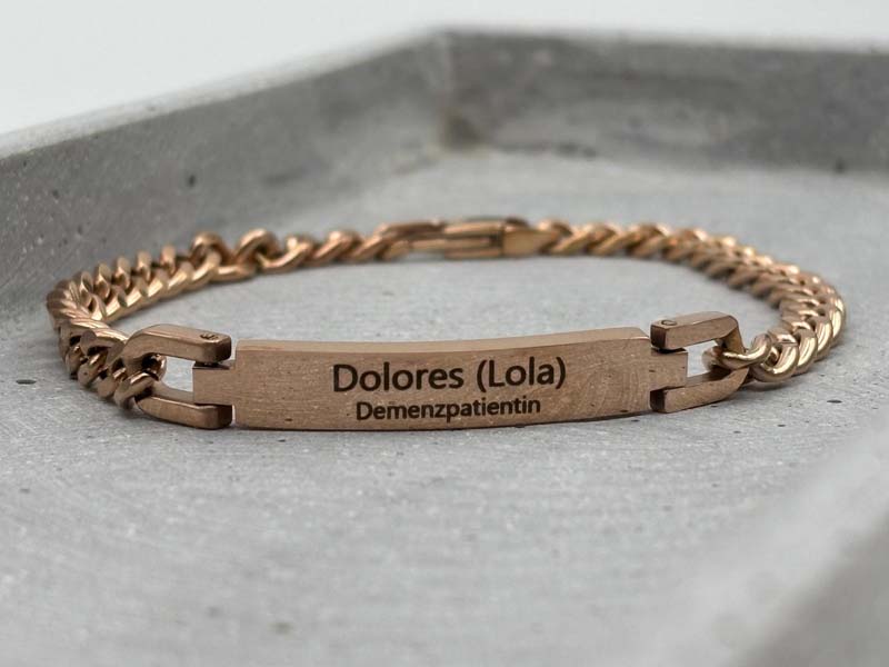 SOS Armband Erwachsener, Notfall Armband, Demenzarmband, Demenz, verirren, weglaufen