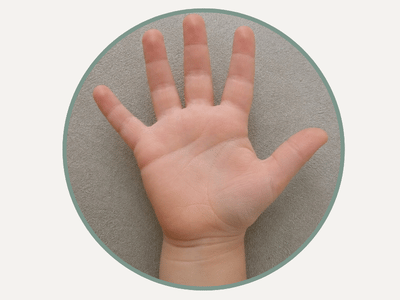 Kinderhand Foto diy handabdruck
