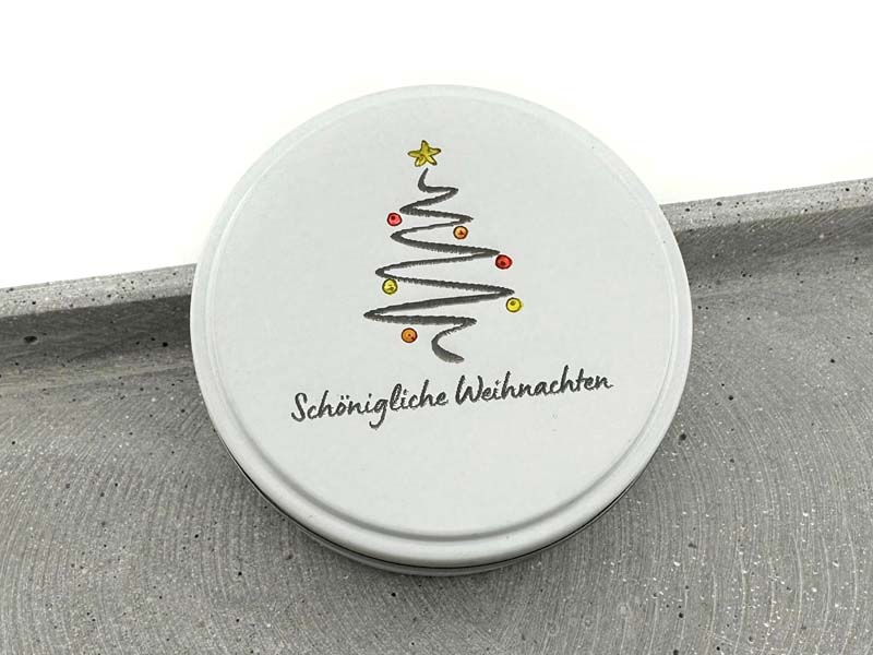 Dose für Weihnachten, Geschenkdose