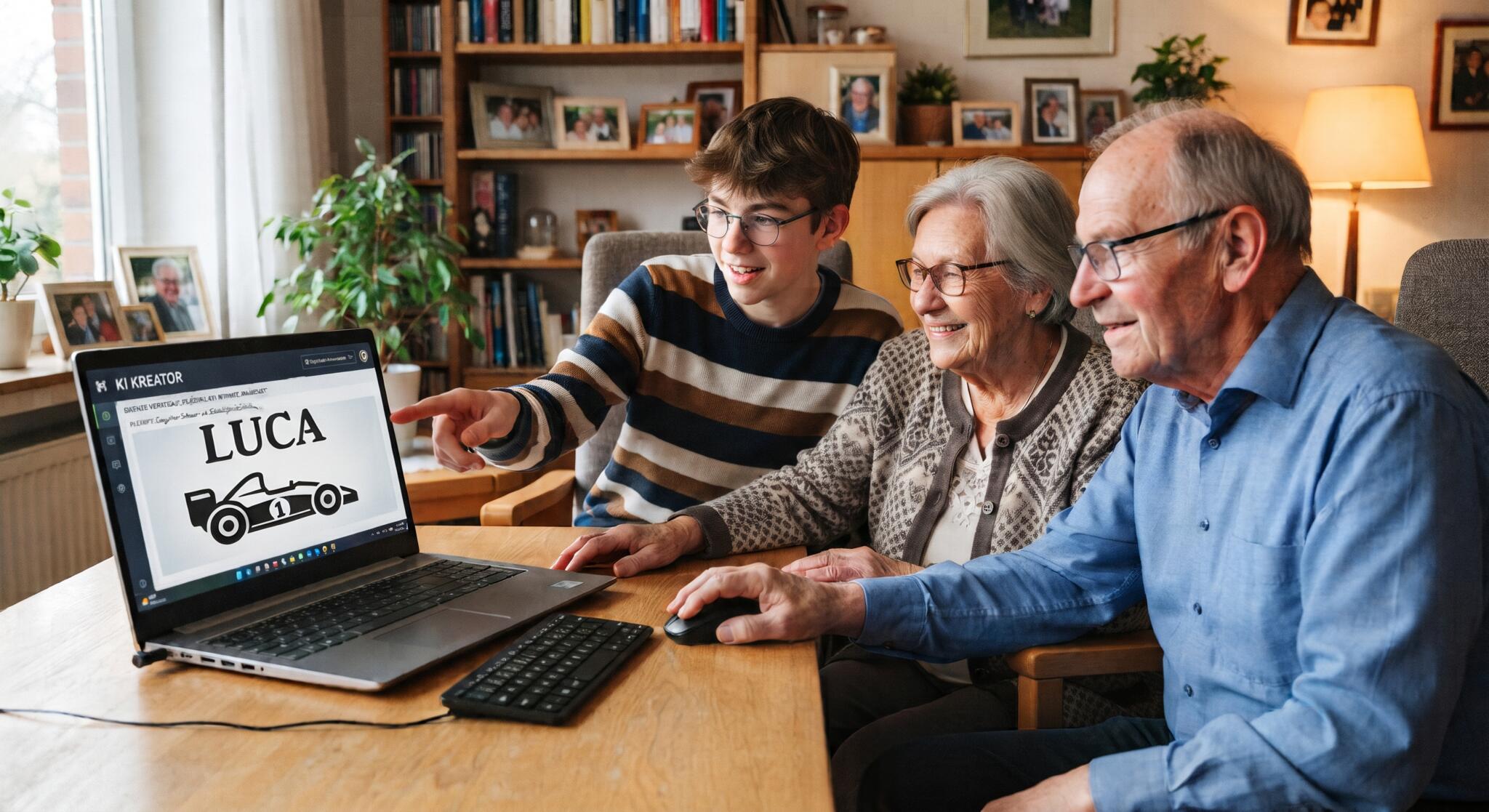 Enkel erklärt wie man mit KI eine Gravur von KI erstellen lässt